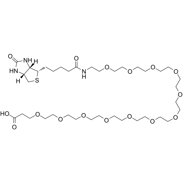 Biotin-PEG12-acid Chemical Structure Biotin-PEG12-acid