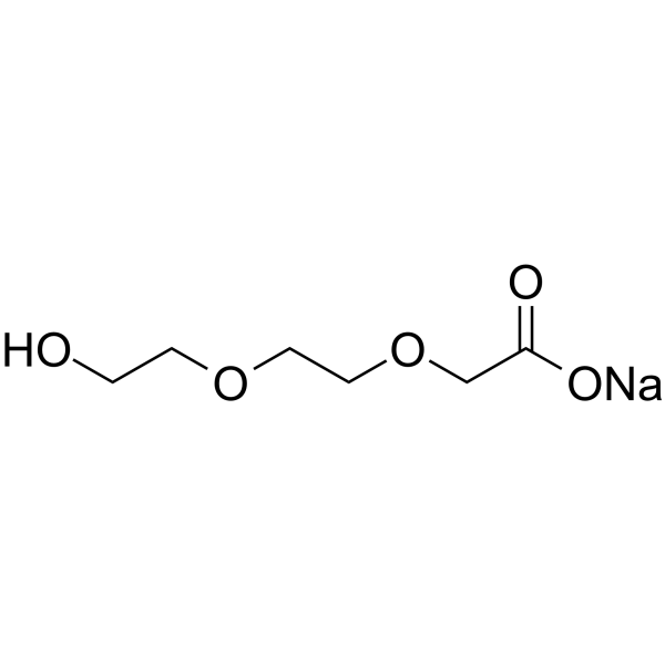 Hydroxy-PEG2-CH2COONa Chemical Structure Hydroxy-PEG2-CH2COONa(Synonyms: HO-PEG2-CH2COONa)