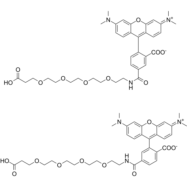 TAMRA-PEG4-acid Chemical Structure TAMRA-PEG4-acid