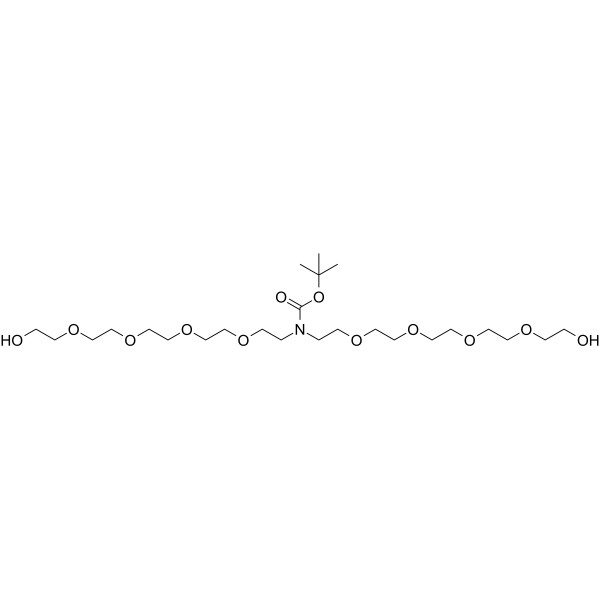 N-Boc-N-bis-PEG5 Chemical Structure N-Boc-N-bis-PEG5