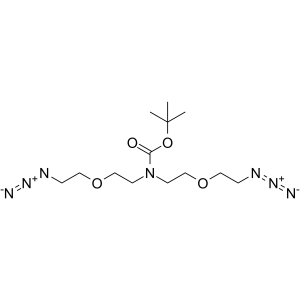 N-Boc-N-bis(C2-PEG1-azide)