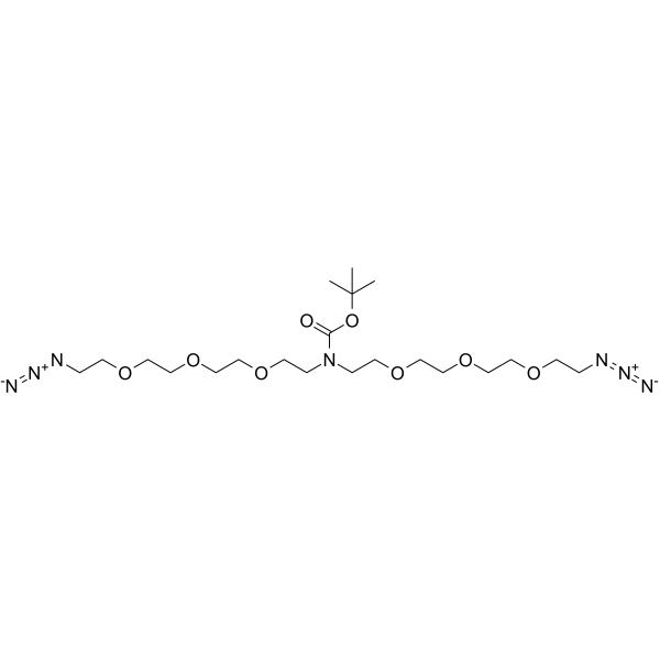 N-Boc-N-bis(PEG3-azide)