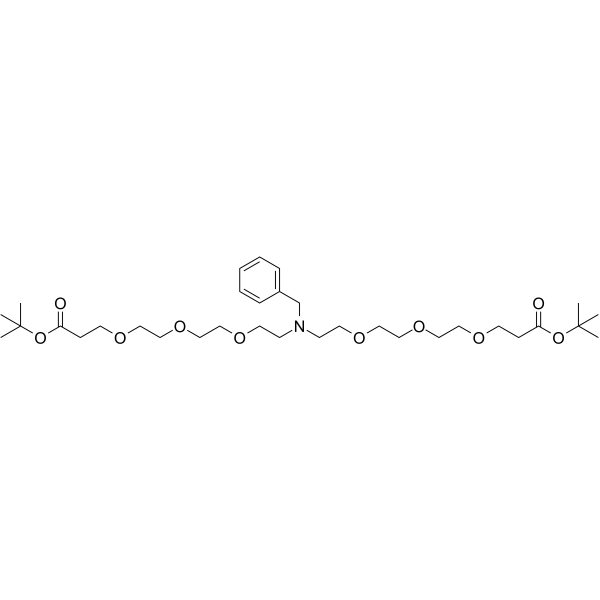 Benzyl-N-bis(PEG3-Boc)(Synonyms: N-Benzyl-N-bis(PEG3-t-butyl ester))