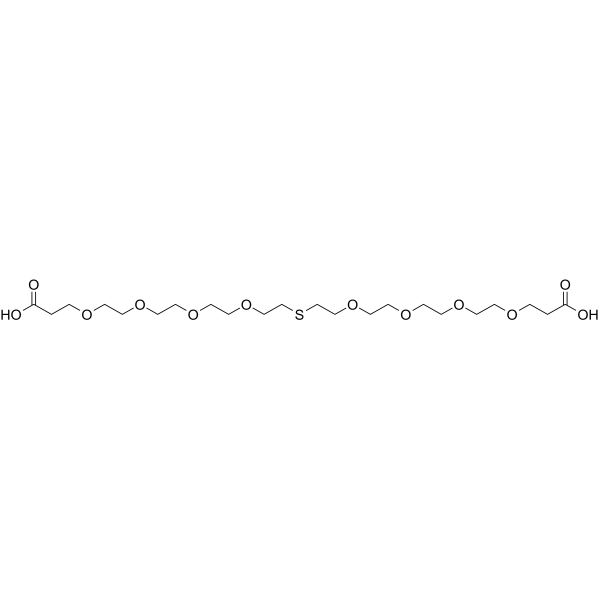 Acid-PEG4-S-PEG4-acid Chemical Structure Acid-PEG4-S-PEG4-acid