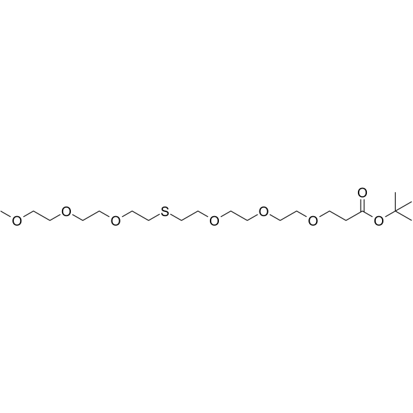 m-PEG3-S-PEG3-Boc Chemical Structure m-PEG3-S-PEG3-Boc