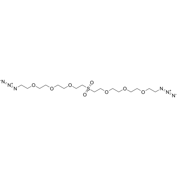 Azide-PEG3-Sulfone-PEG3-azide Chemical Structure Azide-PEG3-Sulfone-PEG3-azide