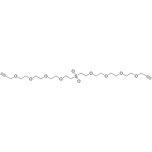 Propargyl-peg3-sulfone-peg3-propargyl Chemical Structure Propargyl-peg3-sulfone-peg3-propargyl
