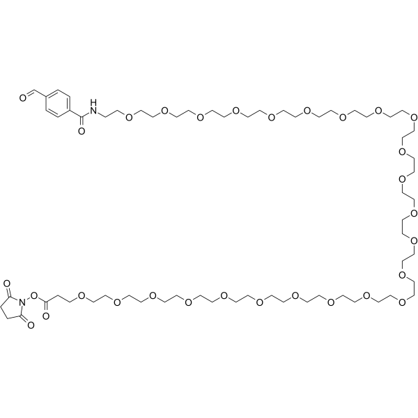 Ald-Ph-PEG24-NHS ester Chemical Structure Ald-Ph-PEG24-NHS ester