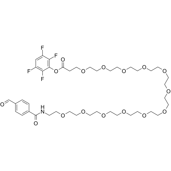 Ald-Ph-PEG12-TFP ester Chemical Structure Ald-Ph-PEG12-TFP ester