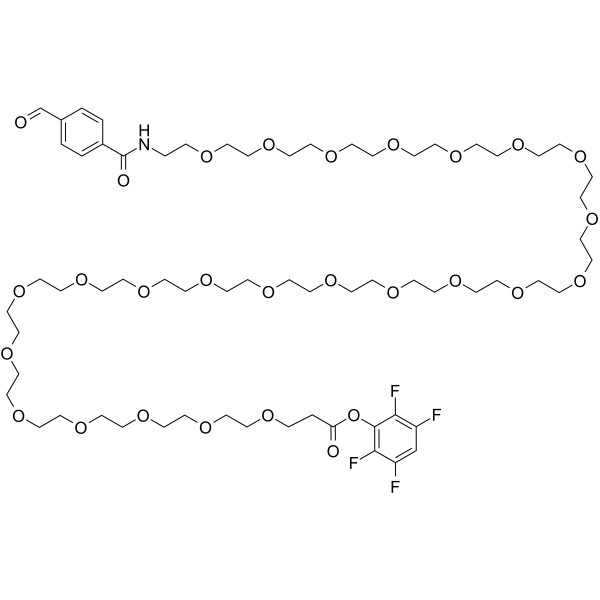Ald-Ph-PEG24-TFP ester Chemical Structure Ald-Ph-PEG24-TFP ester