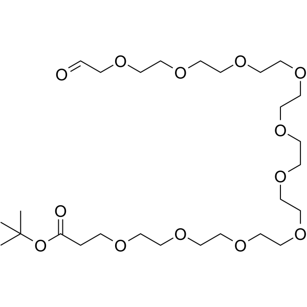 Ald-CH2-PEG10-Boc Chemical Structure Ald-CH2-PEG10-Boc
