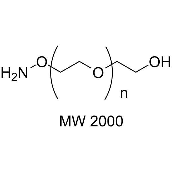 Aminooxy-PEG-OH (MW 2000) Chemical Structure Aminooxy-PEG-OH (MW 2000)