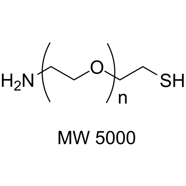 Amine-PEG-thiol (MW 5000) Chemical Structure Amine-PEG-thiol (MW 5000)