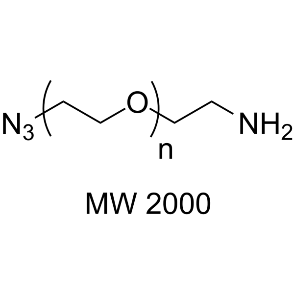 Azide-PEG-amine (MW 2000) Chemical Structure Azide-PEG-amine (MW 2000)