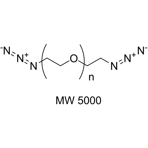 Azide-PEG-azide (MW 5000) Chemical Structure Azide-PEG-azide (MW 5000)