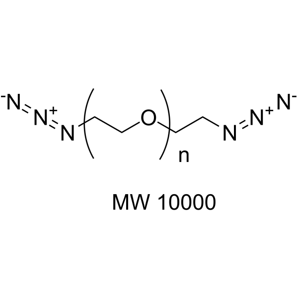 Azide-PEG-azide (MW 10000) Chemical Structure Azide-PEG-azide (MW 10000)