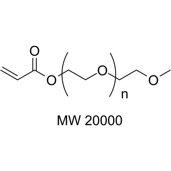 m-PEG-acrylate (MW 20000) Chemical Structure m-PEG-acrylate (MW 20000)