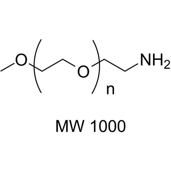 m-PEG-NH2 (MW 1000) Chemical Structure m-PEG-NH2 (MW 1000)