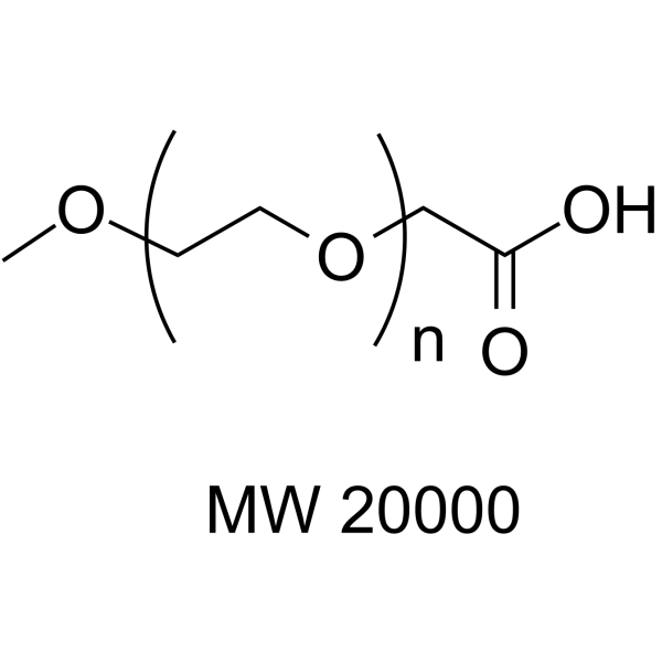 m-PEG-CH2COOH (MW 20000) Chemical Structure m-PEG-CH2COOH (MW 20000)