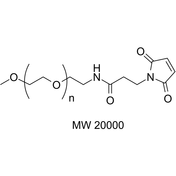 m-PEG-mal (MW 20000) Chemical Structure m-PEG-mal (MW 20000)