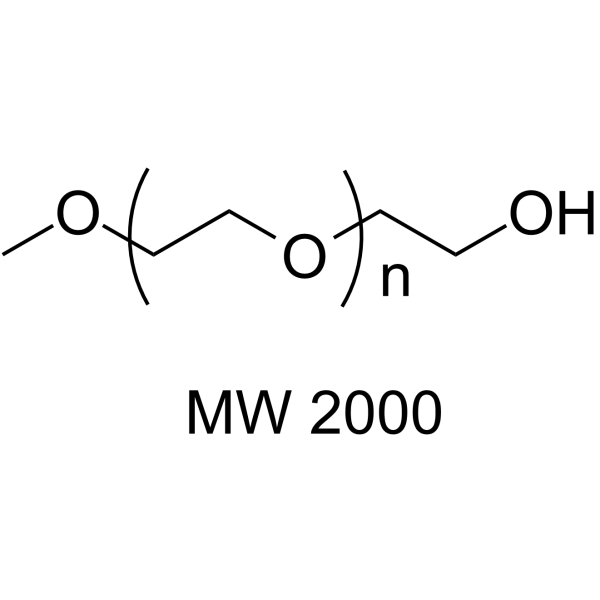 m-PEG-OH (MW 2000) Chemical Structure m-PEG-OH (MW 2000)