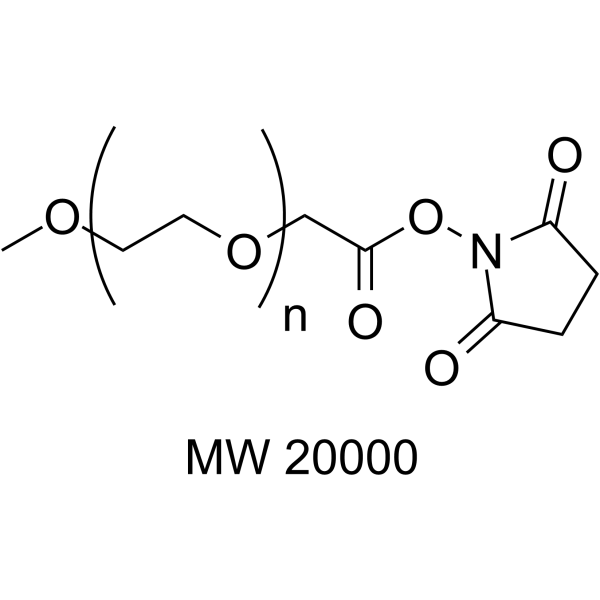 m-PEG-NHS ester (MW 20000) Chemical Structure m-PEG-NHS ester (MW 20000)