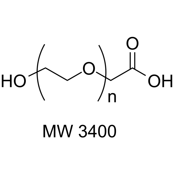 HO-PEG-CH2COOH (MW 3400) Chemical Structure HO-PEG-CH2COOH (MW 3400)