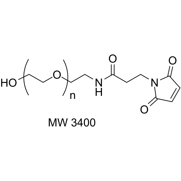 HO-PEG-mal (MW 3400) Chemical Structure HO-PEG-mal (MW 3400)