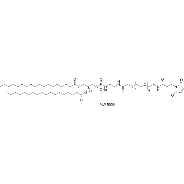 DSPE-PEG-Maleimide (MW 5000) Chemical Structure DSPE-PEG-Maleimide (MW 5000)