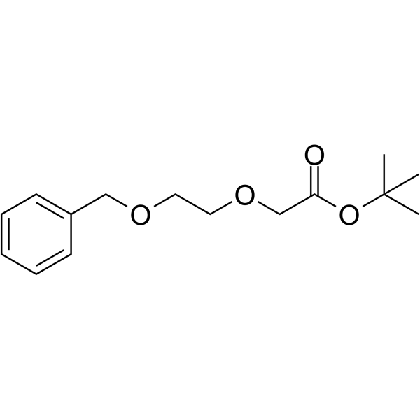 BnO-PEG1-CH2CO2tBu Chemical Structure BnO-PEG1-CH2CO2tBu