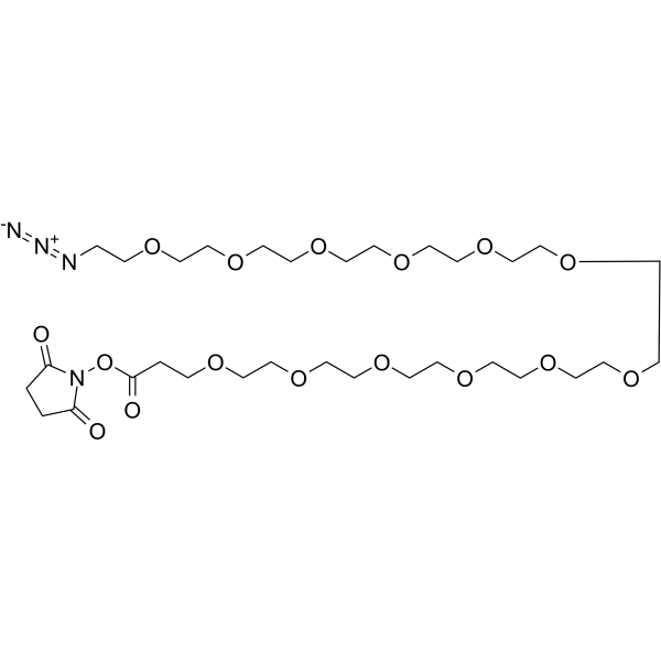 Azido-PEG12-NHS ester Chemical Structure Azido-PEG12-NHS ester