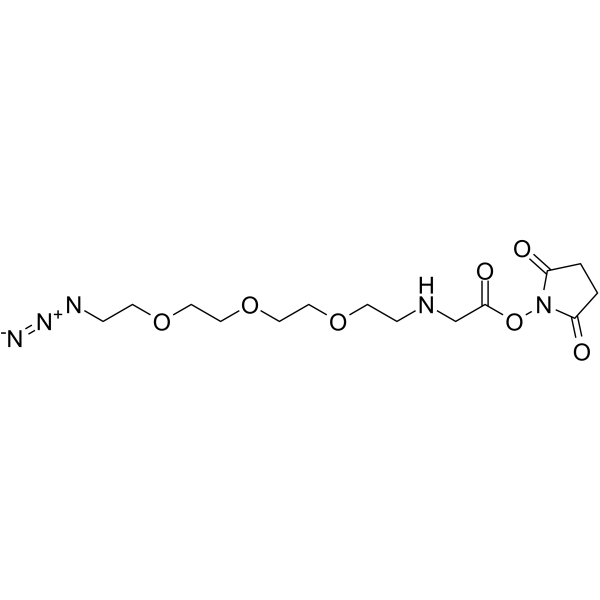 Azido-PEG3-aminoacetic acid-NHS ester Chemical Structure Azido-PEG3-aminoacetic acid-NHS ester