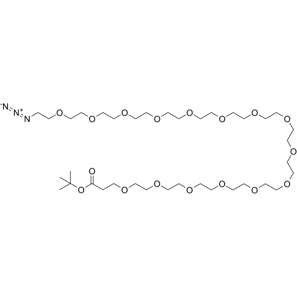 Azido-PEG15-t-butyl ester Chemical Structure Azido-PEG15-t-butyl ester