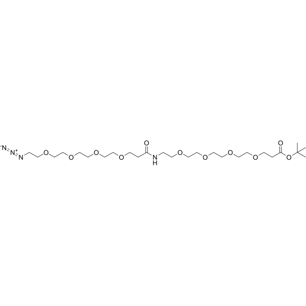 Azido-PEG4-amido-PEG4-Boc Chemical Structure Azido-PEG4-amido-PEG4-Boc