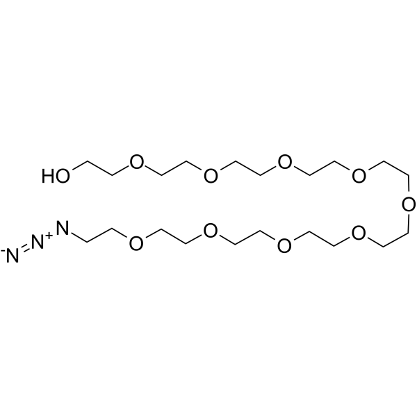 Azido-PEG10-alcohol Chemical Structure Azido-PEG10-alcohol