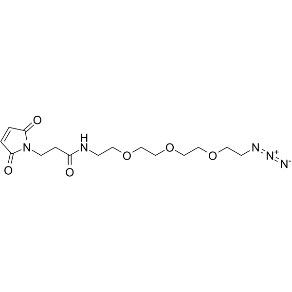 Azido-PEG3-maleimide Chemical Structure Azido-PEG3-maleimide