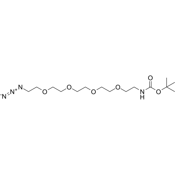 Boc-NH-PEG4-azide Chemical Structure Boc-NH-PEG4-azide