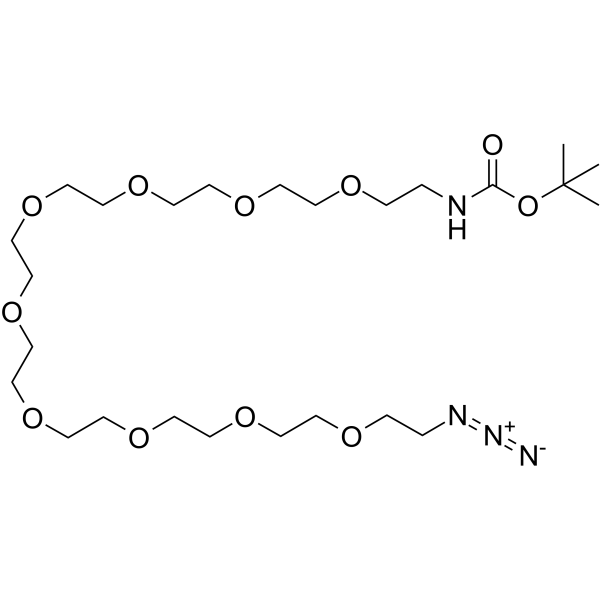 Boc-NH-PEG9-azide Chemical Structure Boc-NH-PEG9-azide