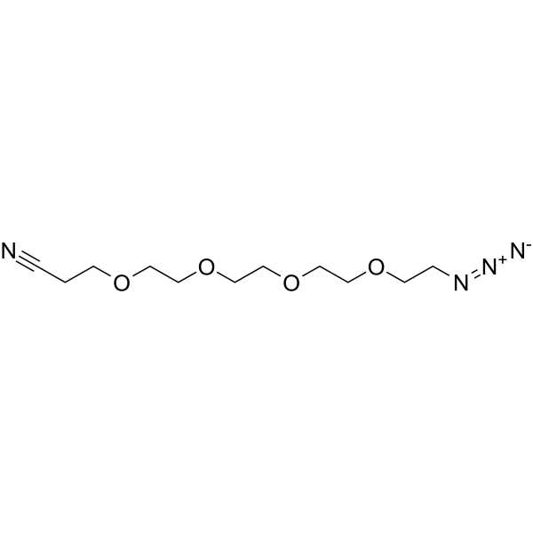 Azido-PEG4-nitrile Chemical Structure Azido-PEG4-nitrile