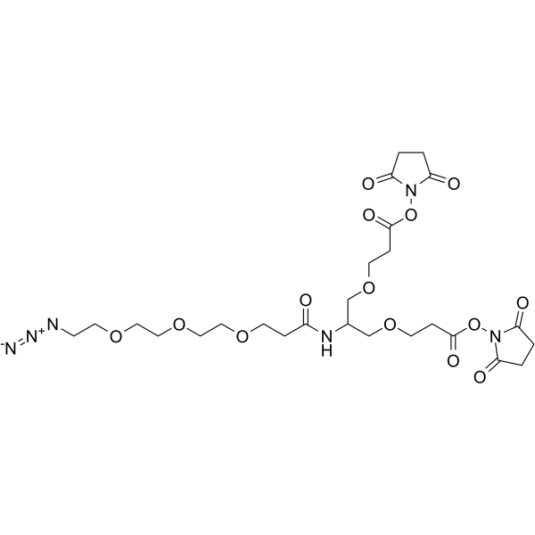 2-(Azido-PEG3-amido)-1,3-bis(NHS ester)