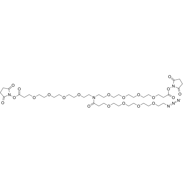 N-(Azido-PEG4)-N-bis(PEG4-NHS ester)