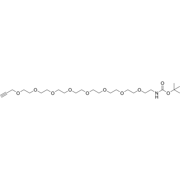 Boc-NH-PEG8-propargyl Chemical Structure Boc-NH-PEG8-propargyl
