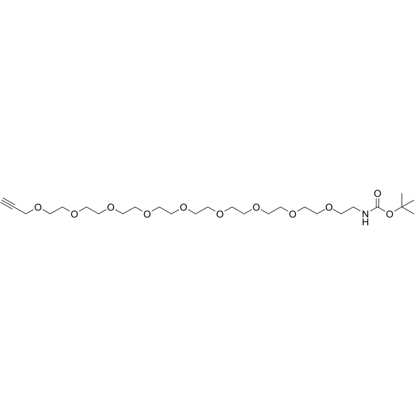 Boc-NH-PEG9-propargyl Chemical Structure Boc-NH-PEG9-propargyl