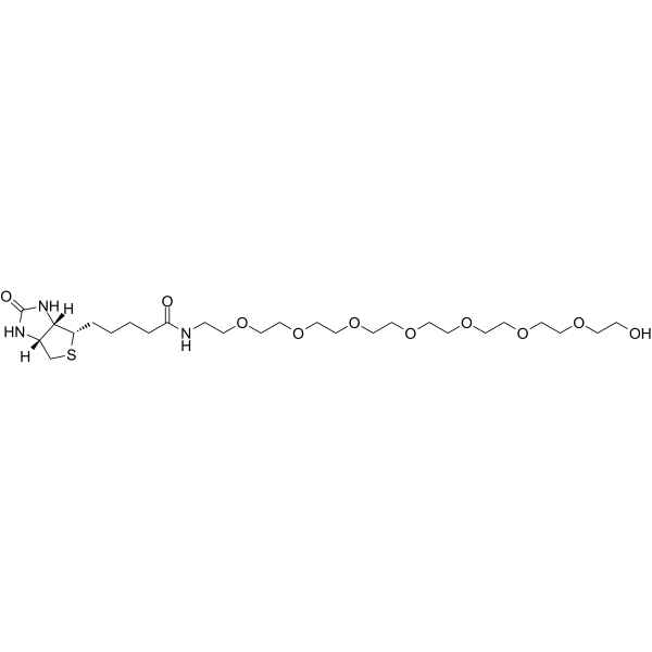 Biotin-PEG8-alcohol Chemical Structure Biotin-PEG8-alcohol