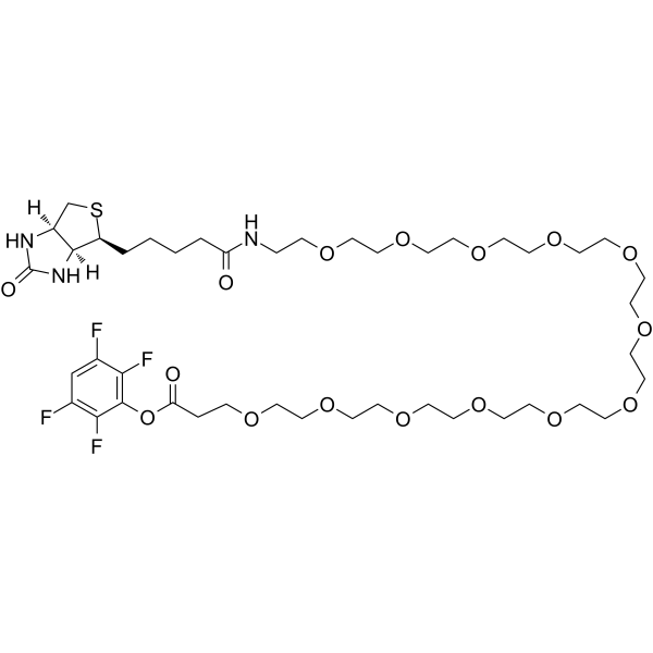 Biotin-PEG12-TFP ester Chemical Structure Biotin-PEG12-TFP ester