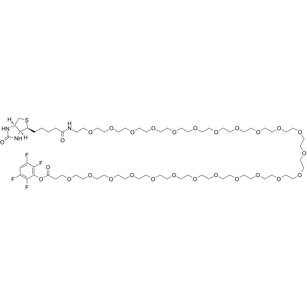 Biotin-PEG24-TFP ester Chemical Structure Biotin-PEG24-TFP ester