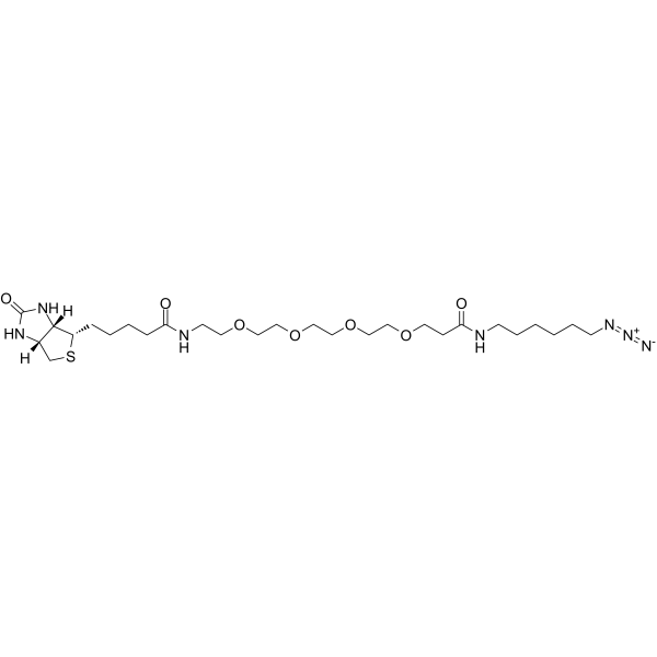 Biotin-PEG4-Amide-C6-Azide Chemical Structure Biotin-PEG4-Amide-C6-Azide
