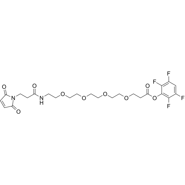 Mal-amido-PEG4-TFP ester Chemical Structure Mal-amido-PEG4-TFP ester