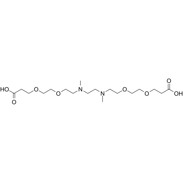N,N'-DME-N,N'-Bis-PEG2-acid Chemical Structure N,N