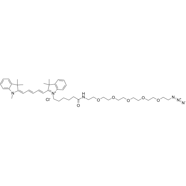 Cy5-PEG5-azide Chemical Structure Cy5-PEG5-azide